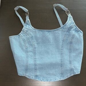 Light Blue Denim Women's Top